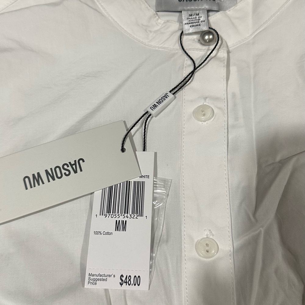 Jason Wu  woman Classic White Button Down Shirt